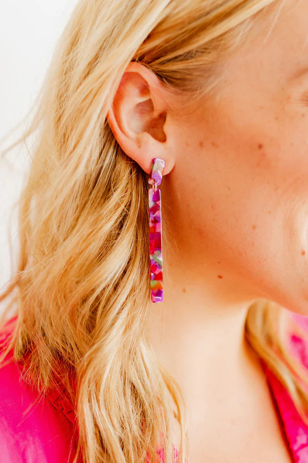 Keli - Pink Multi Earrings