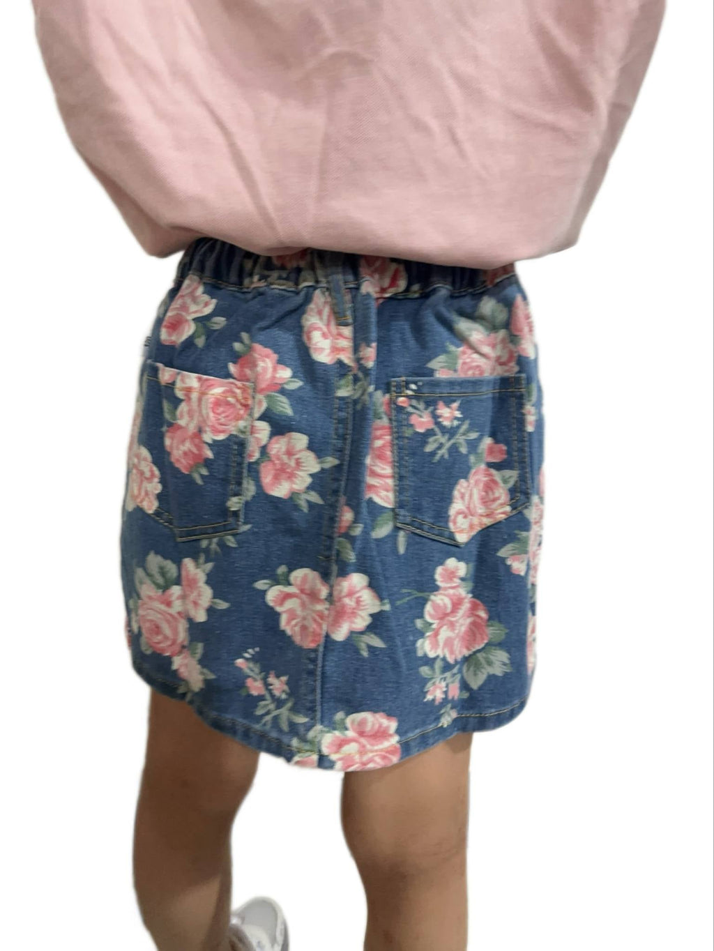 SC - Betsy Kids Floral Denim Skirt