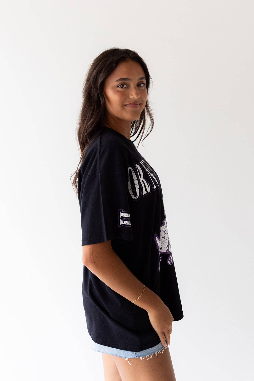 TCU Southern Split Oversized Band Tee