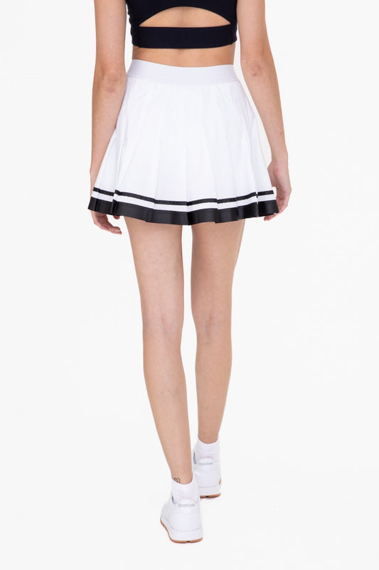 Black/White Stripe Tennis Skirt
