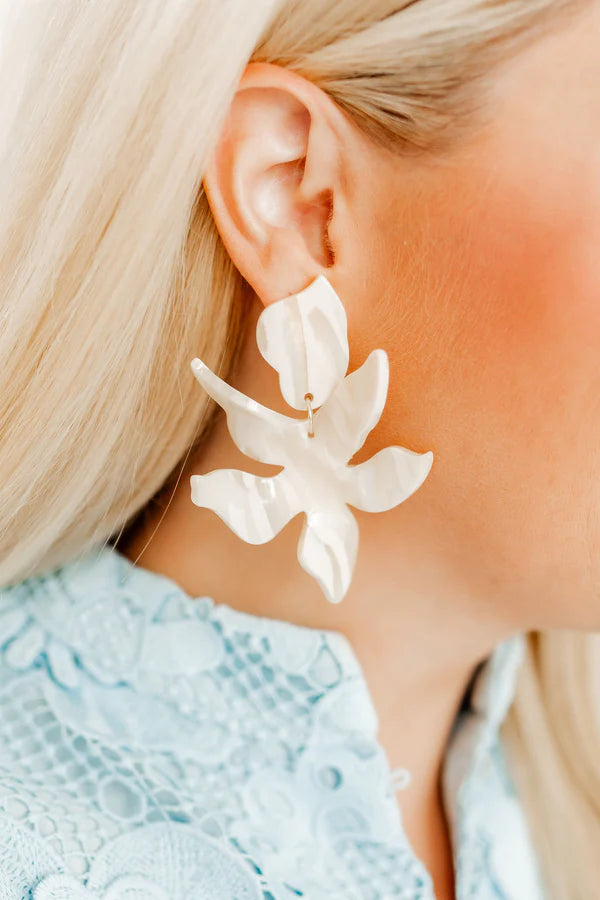 Flora - Champagne Sparkle Earrings
