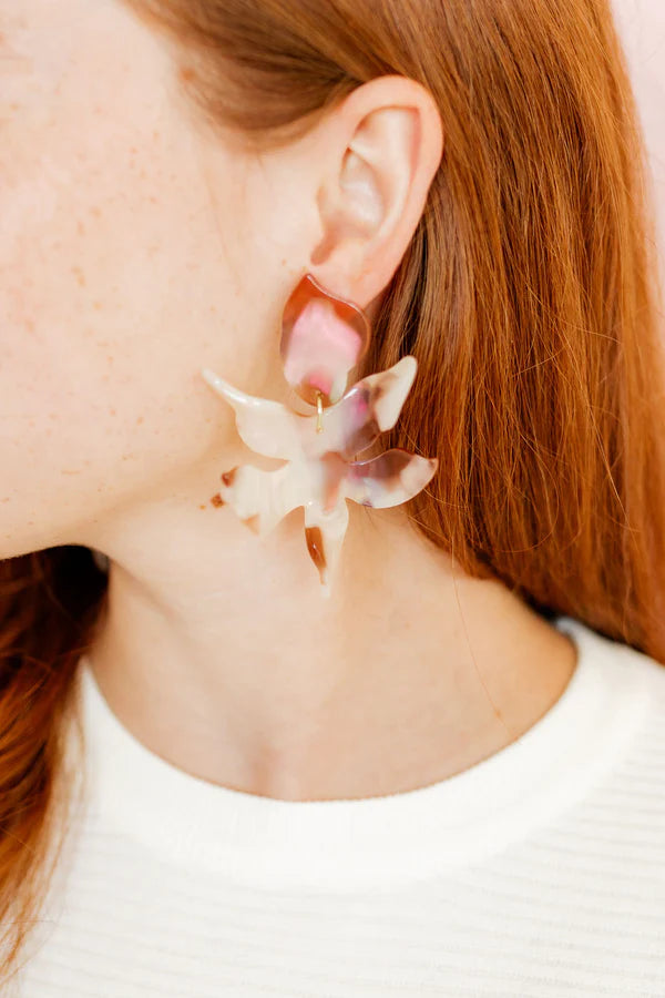 Flora - Lavender Honey Earrings