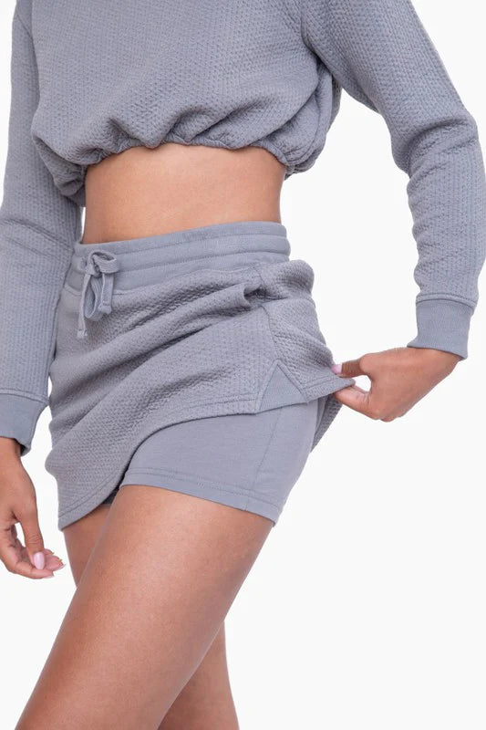 Moon Mist Quilted Skort