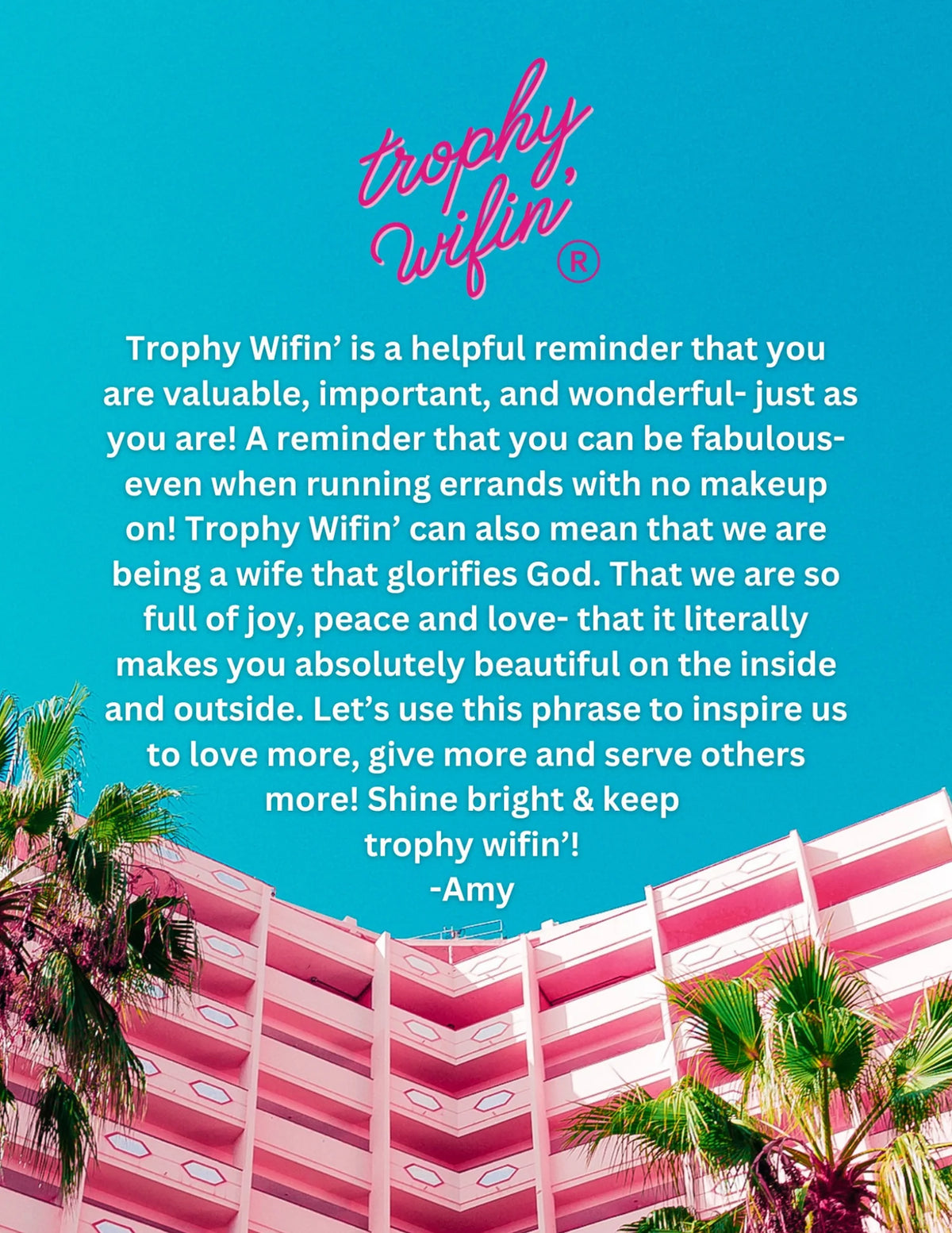 TROPHY WIFIN’ ™️ SWEATSHIRT HOT PINK