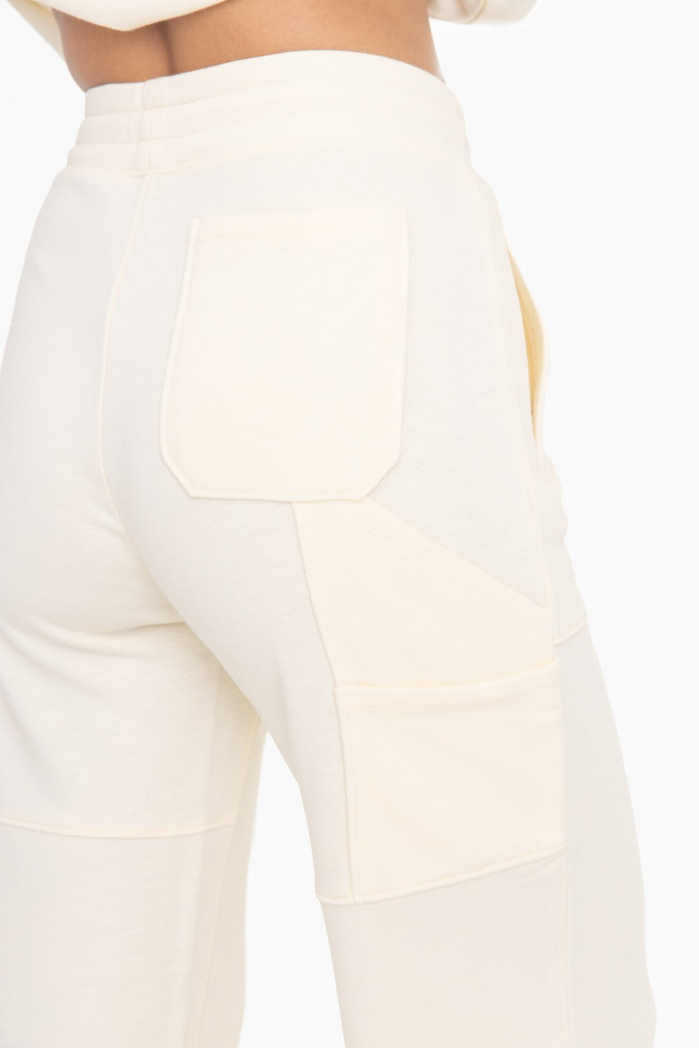 Cream French Terry Lounge Pants