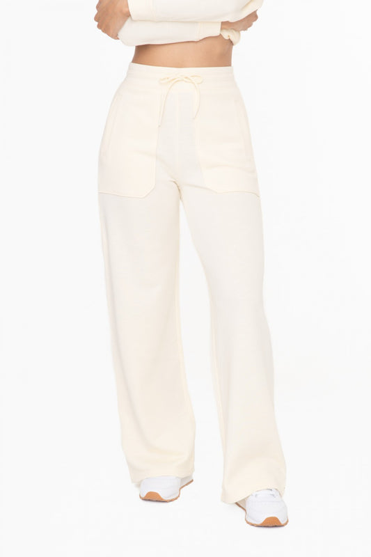 Cream French Terry Lounge Pants