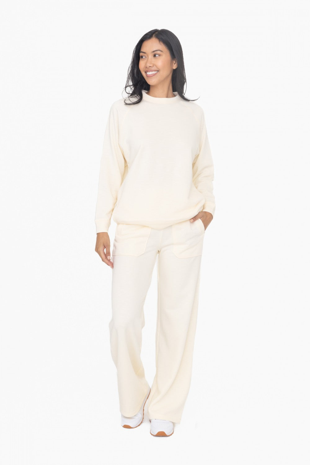 Cream French Terry Lounge Pants