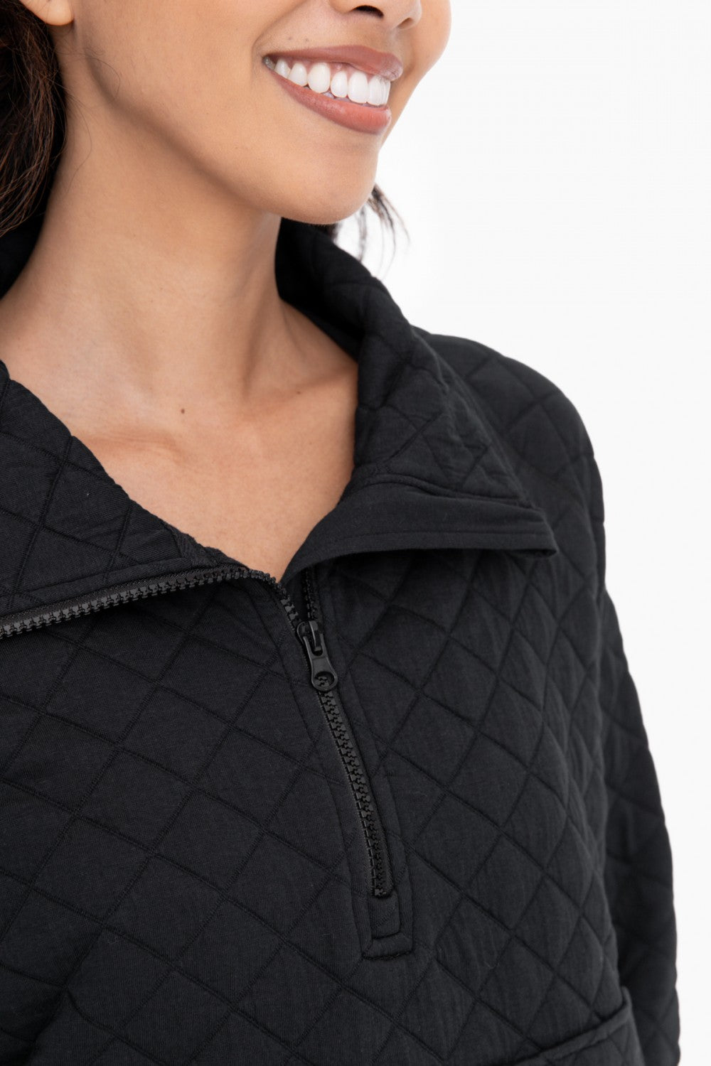 Cozy Quilted Jersey Pullover