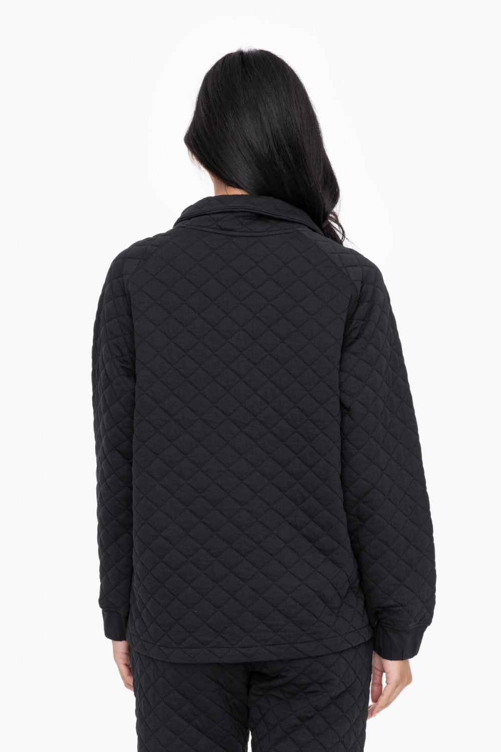 Cozy Quilted Jersey Pullover