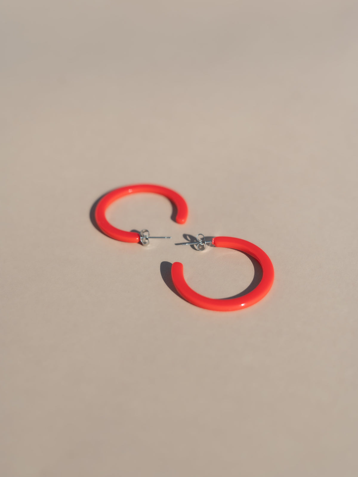 Alba Hoops ( New Thinner Style ) - Cherry Red