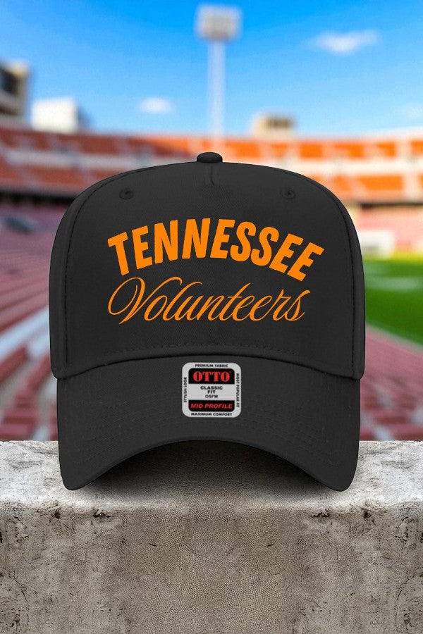 SC - ETA 8/25 - Tennessee Volunteers Black Embroidered Hat