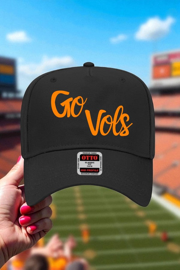 SC - ETA 8/15 - Go Vols Black Canvas Embroidered Hat