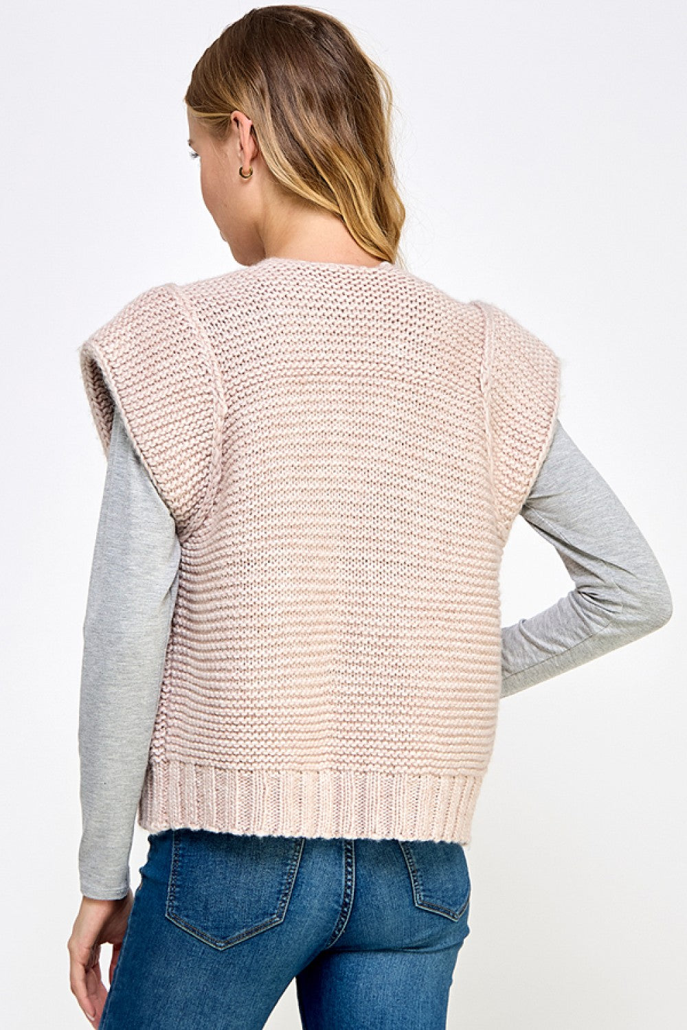 Cap Sleeve Sweater Cardigan