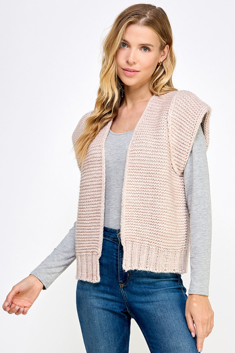 Cap Sleeve Sweater Cardigan
