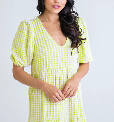 Karlie Neon Lime Maxi Dress