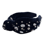 Black Velvet Jewel Headband