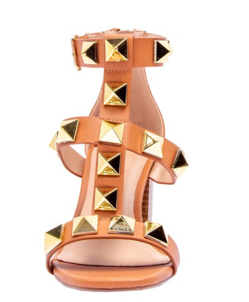 Camel Studded Heel