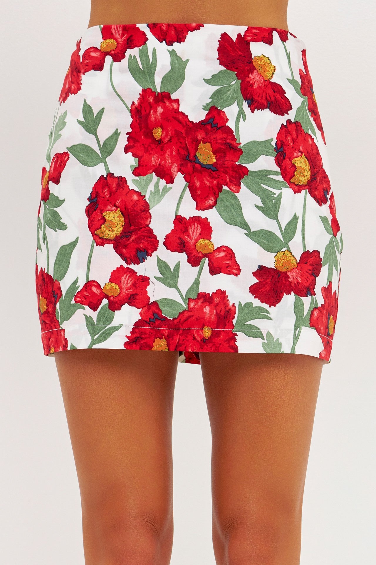 Floral Print Mini Skort