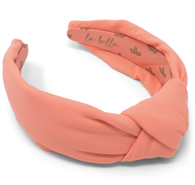 PEACH COBBLER NEOPRENE KNOTTED HEADBAND