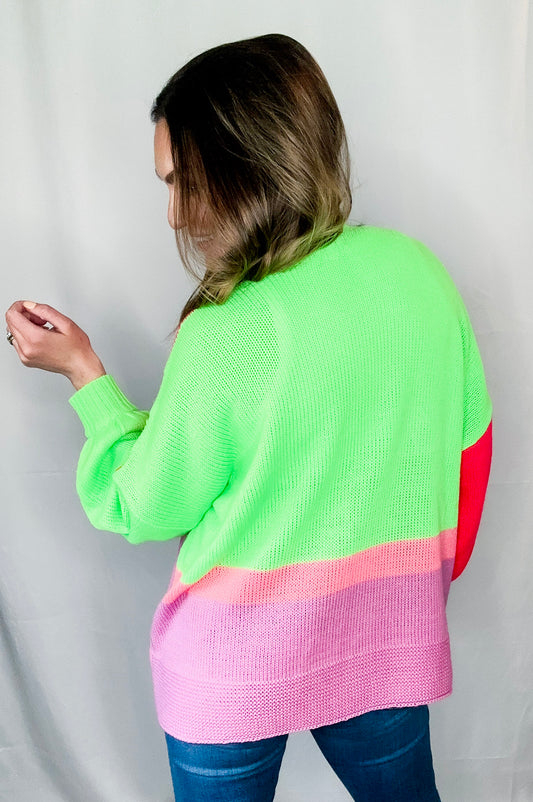 Live Colorfully Open Knit Cardigan