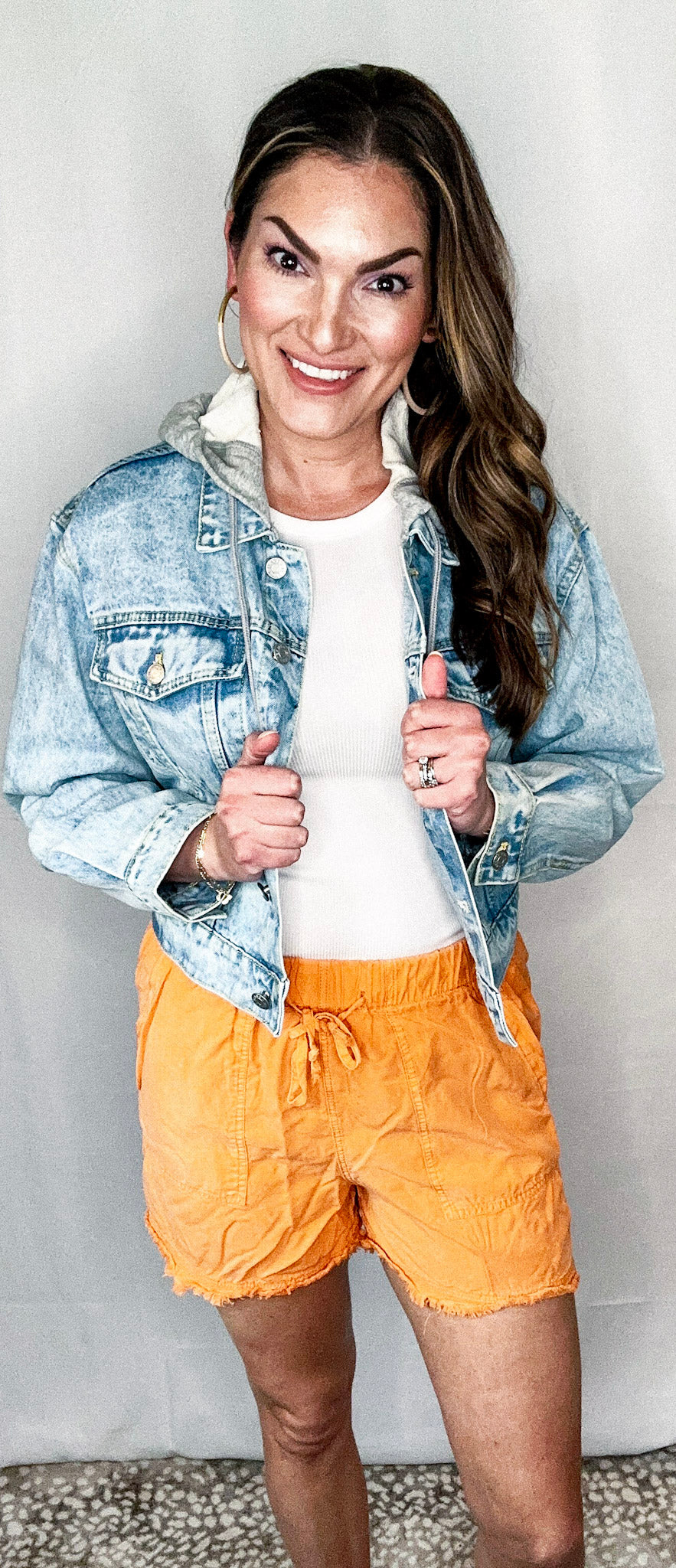 Blue Jean Baby Denim Hoodie Jacket