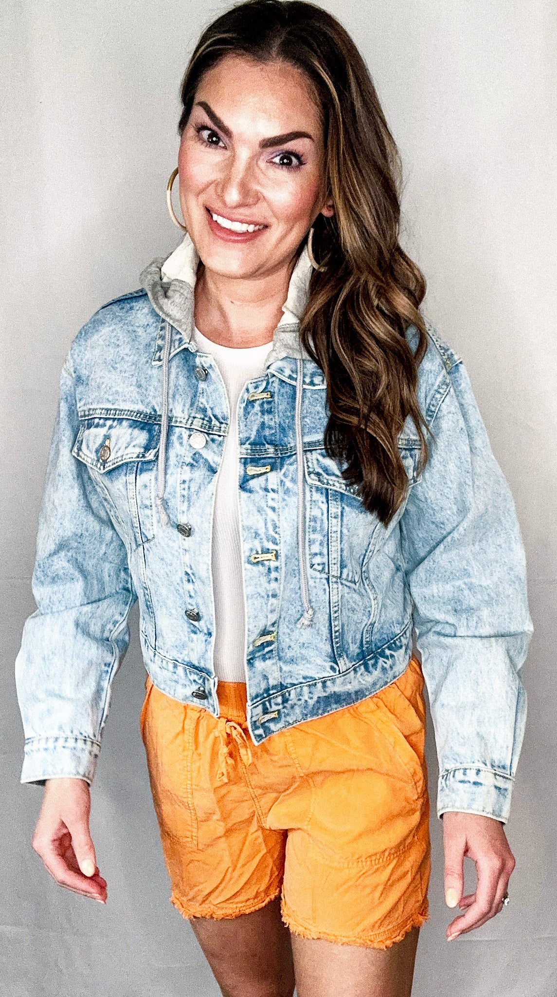 Blue Jean Baby Denim Hoodie Jacket