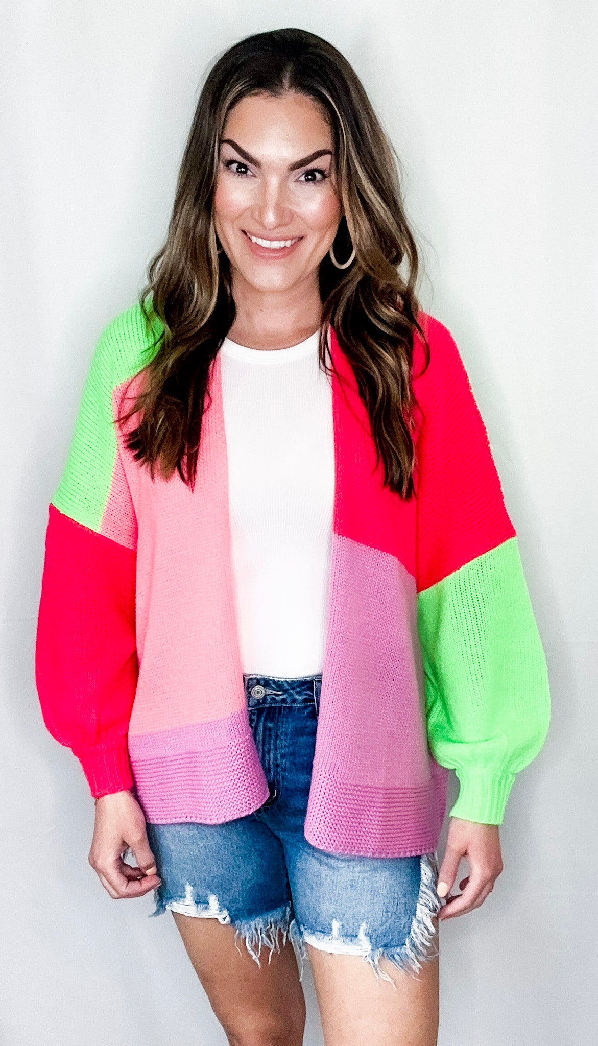 Live Colorfully Open Knit Cardigan