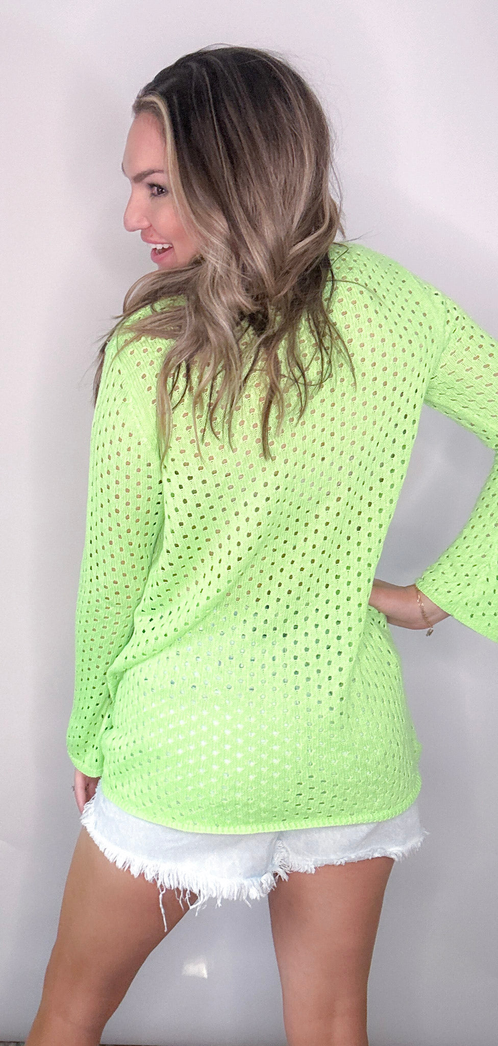 LIME V Neckline