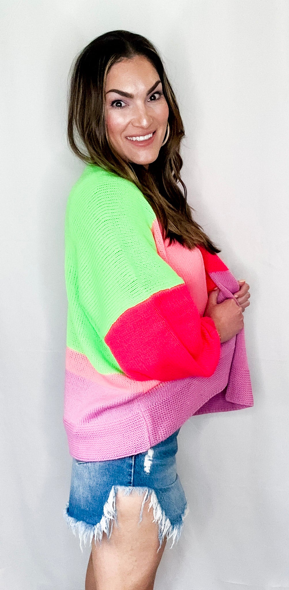 Live Colorfully Open Knit Cardigan