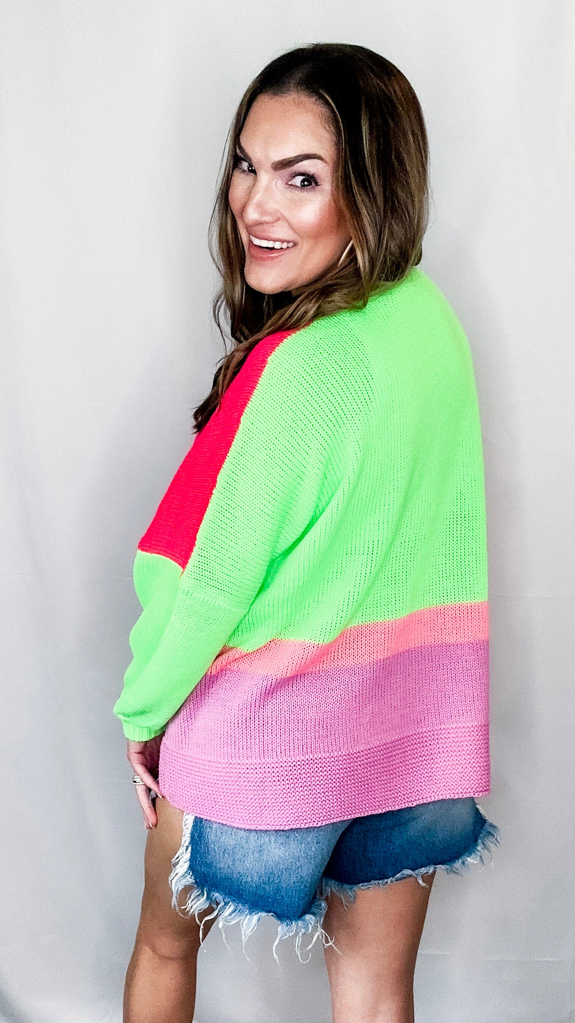 Live Colorfully Open Knit Cardigan