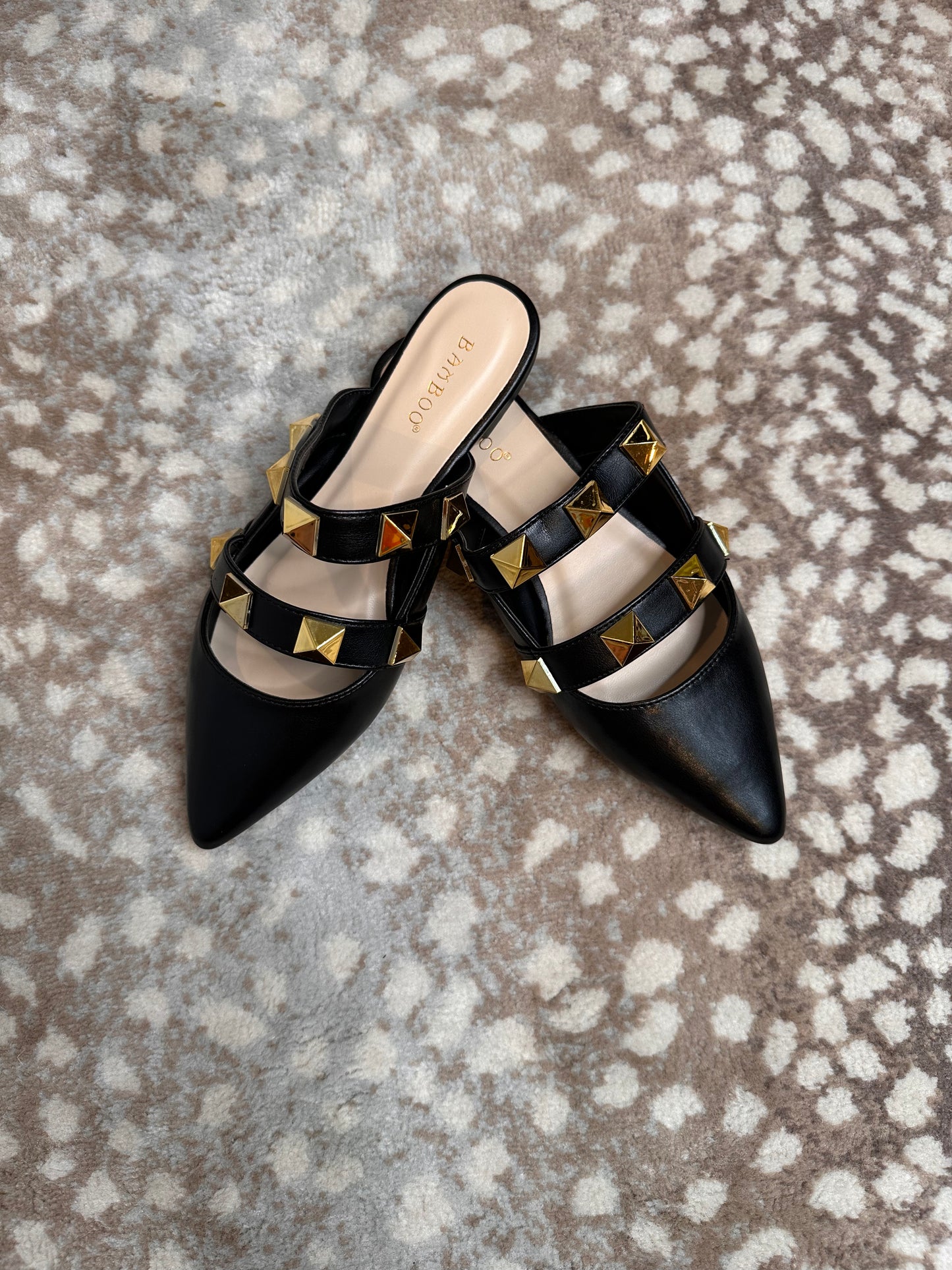 Tell Me About It Stud- Studded Mules