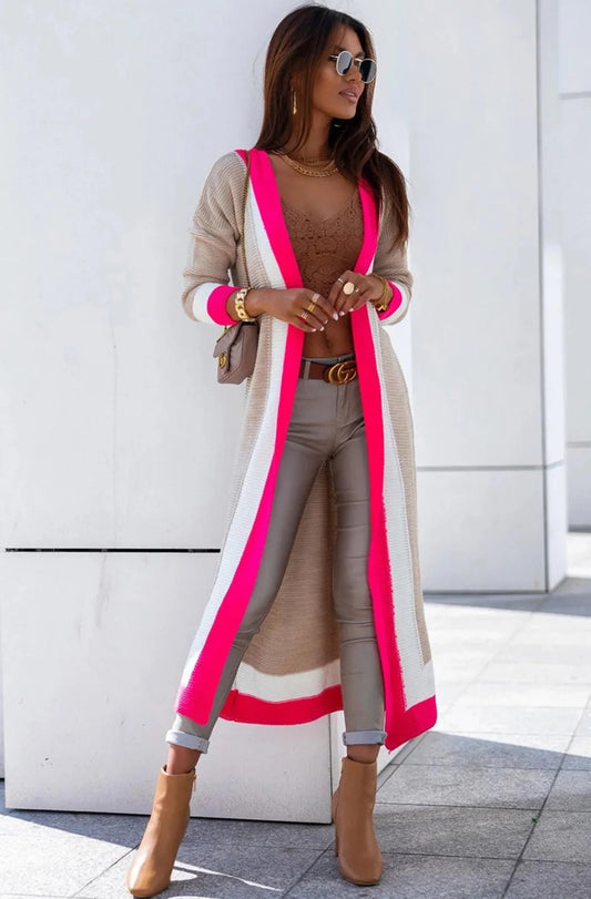 Skip the Flowers Hot Pink Longline Cardigan