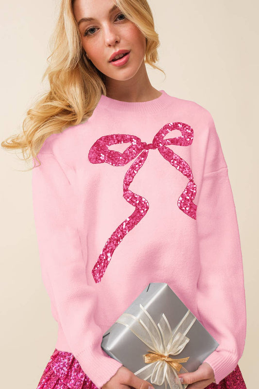 Sparkle Ribbon Sweater